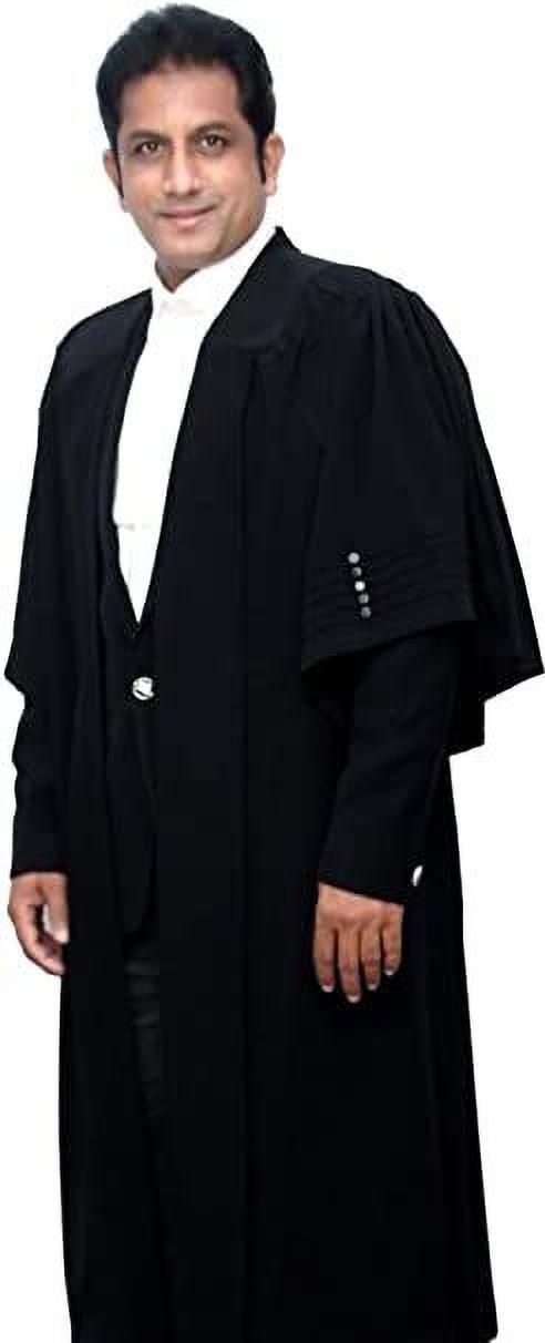 livsaucy Men Lawyer Gown Solid Suit-picture-48