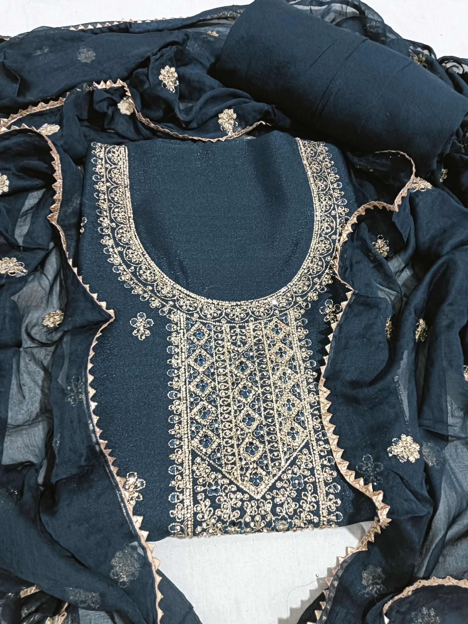 sundari Women Zarkan suit Embroidered Suit-picture-21