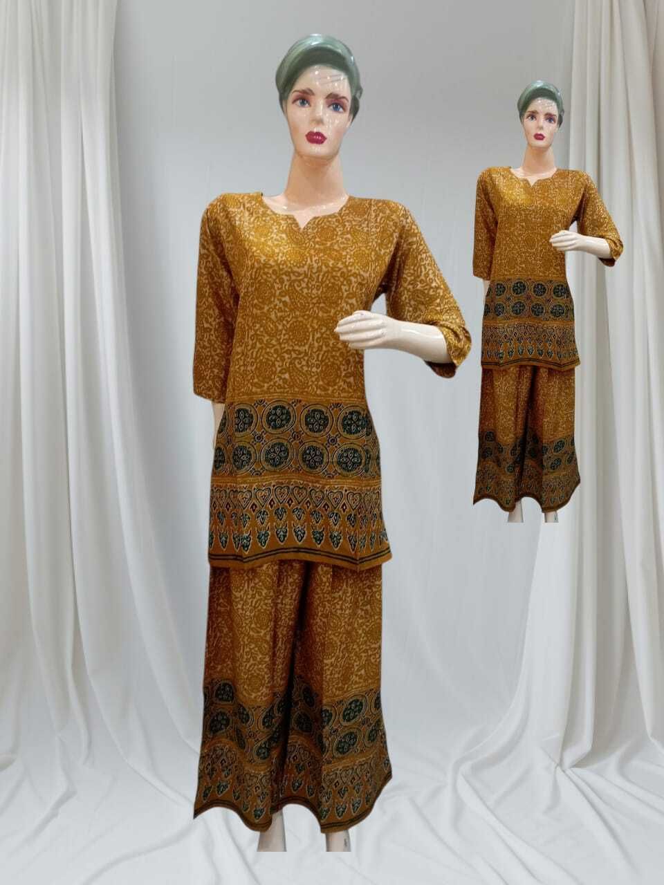 kaushlya collection Women formal cod-set Block Print Suit-picture-42
