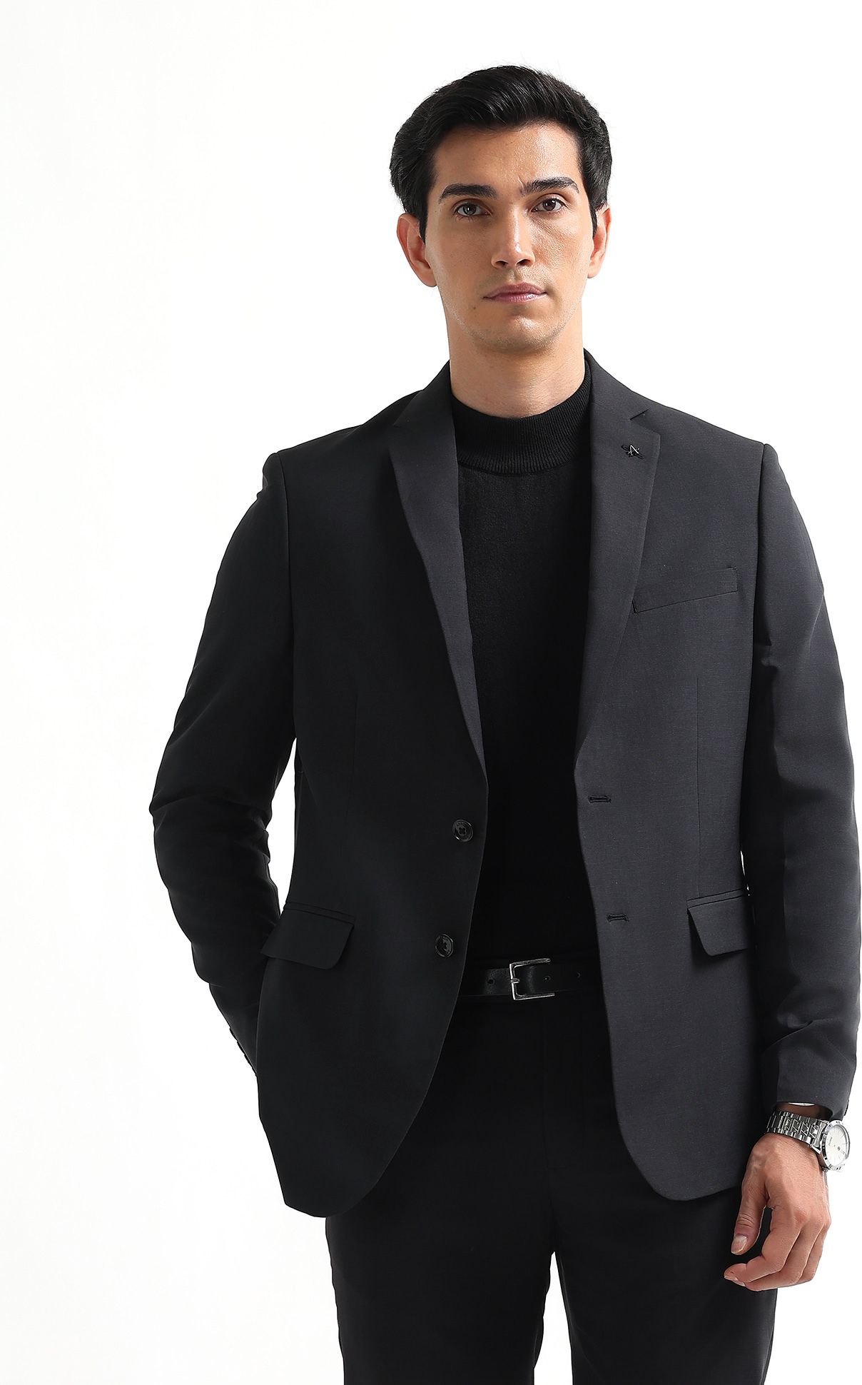 arrow Men Two Piece Solid Suit-picture-16