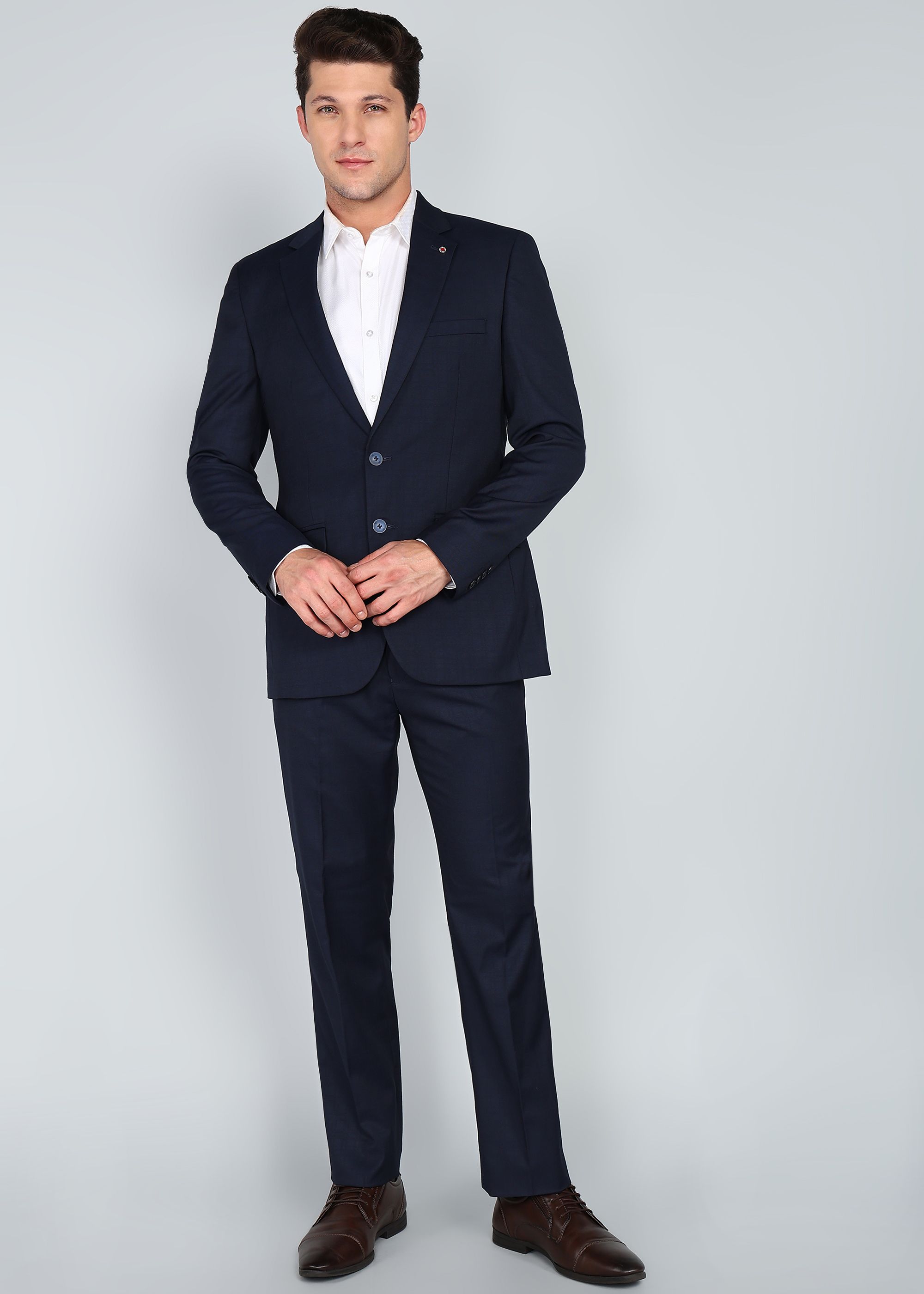 raymond Men SB 2BTN NOTCH LPL SUIT-2PCS CNTP FIT Checkered Suit-picture-12