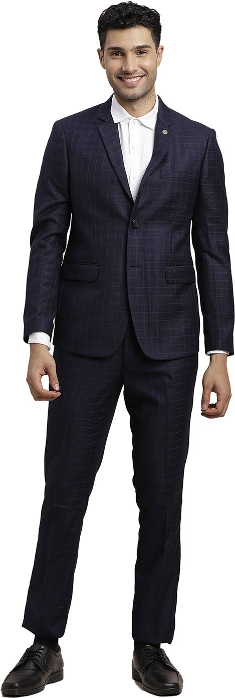 turtle Men Two Piece Checkered Suit-picture-11