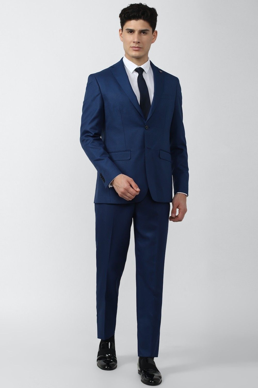 Men Single Breasted - 2 button Solid Suit