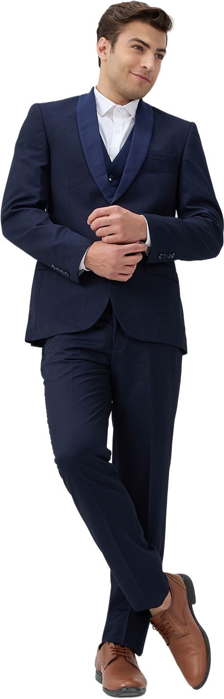 park avenue Men Suit Textured Suit-picture-26