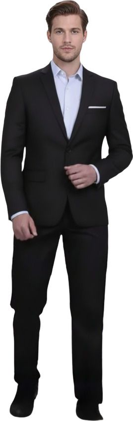 humjoli mens wear Men Blazer And Trouser Solid Suit-picture-16