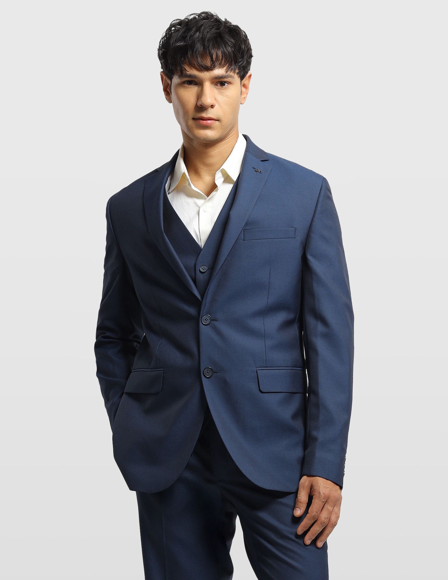 arrow Men Formal Wear Self Design Suit-picture-38