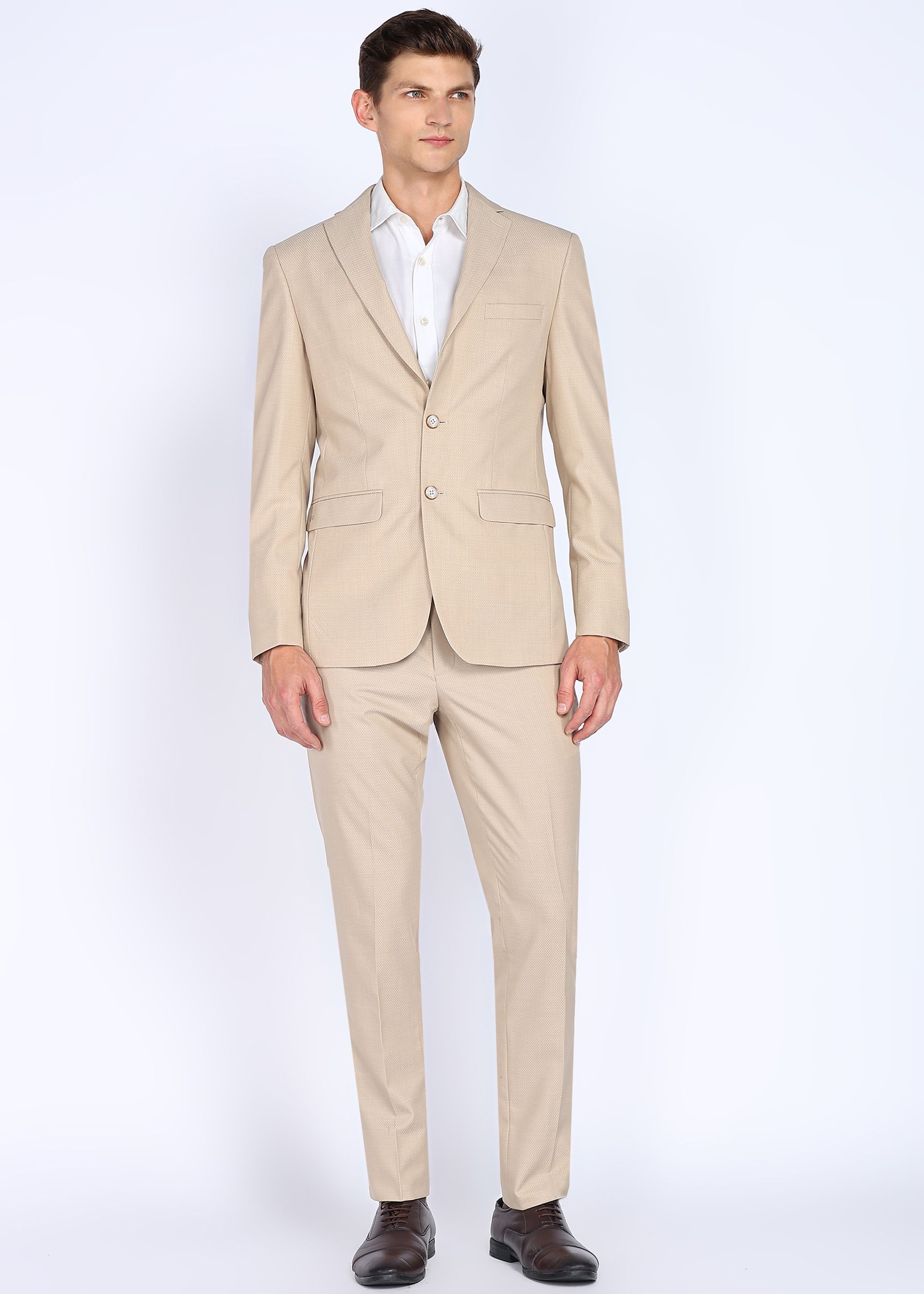 Men 2 PcSuit Textured Suit