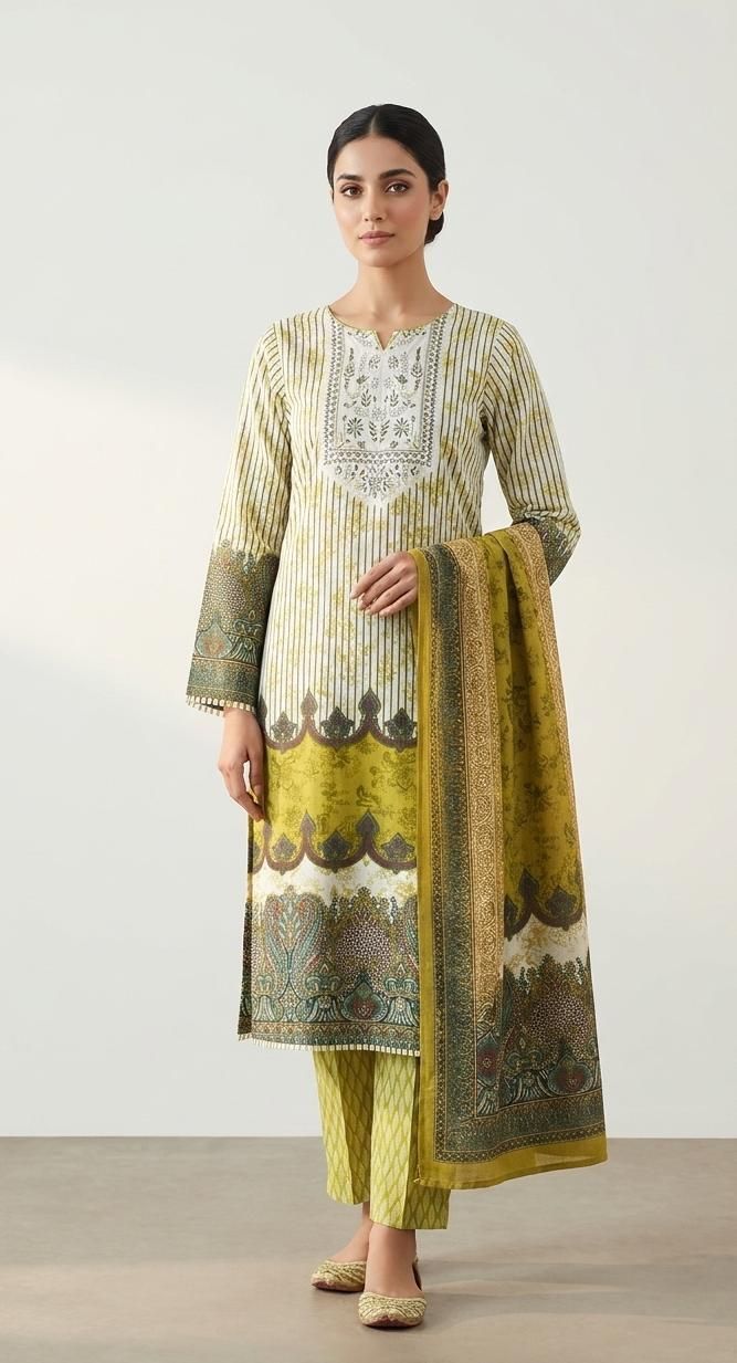 new trend outfit co Women Women Cotton 3pcs Suit Printed Suit-picture-18