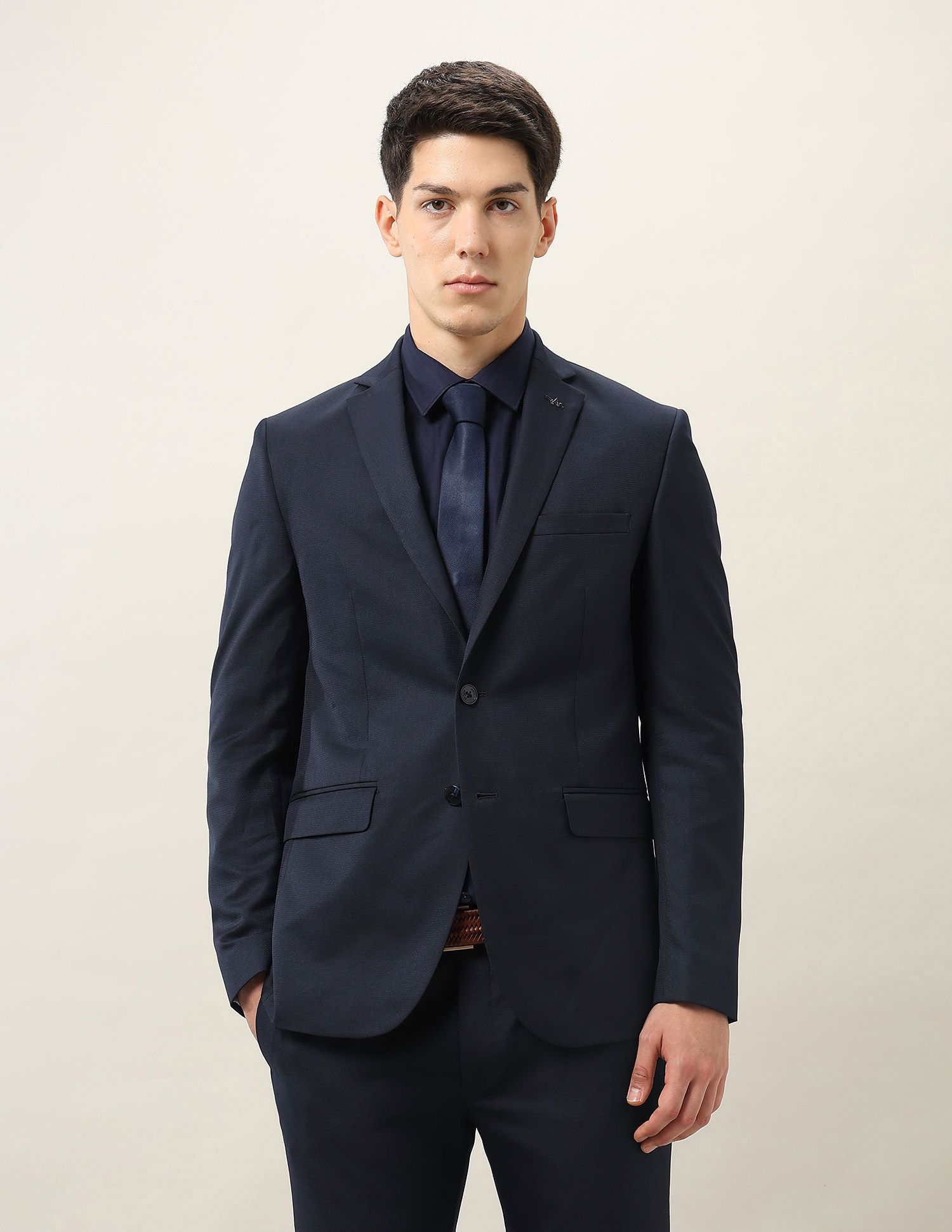 arrow Men 2-piece Self Design Suit-picture-23