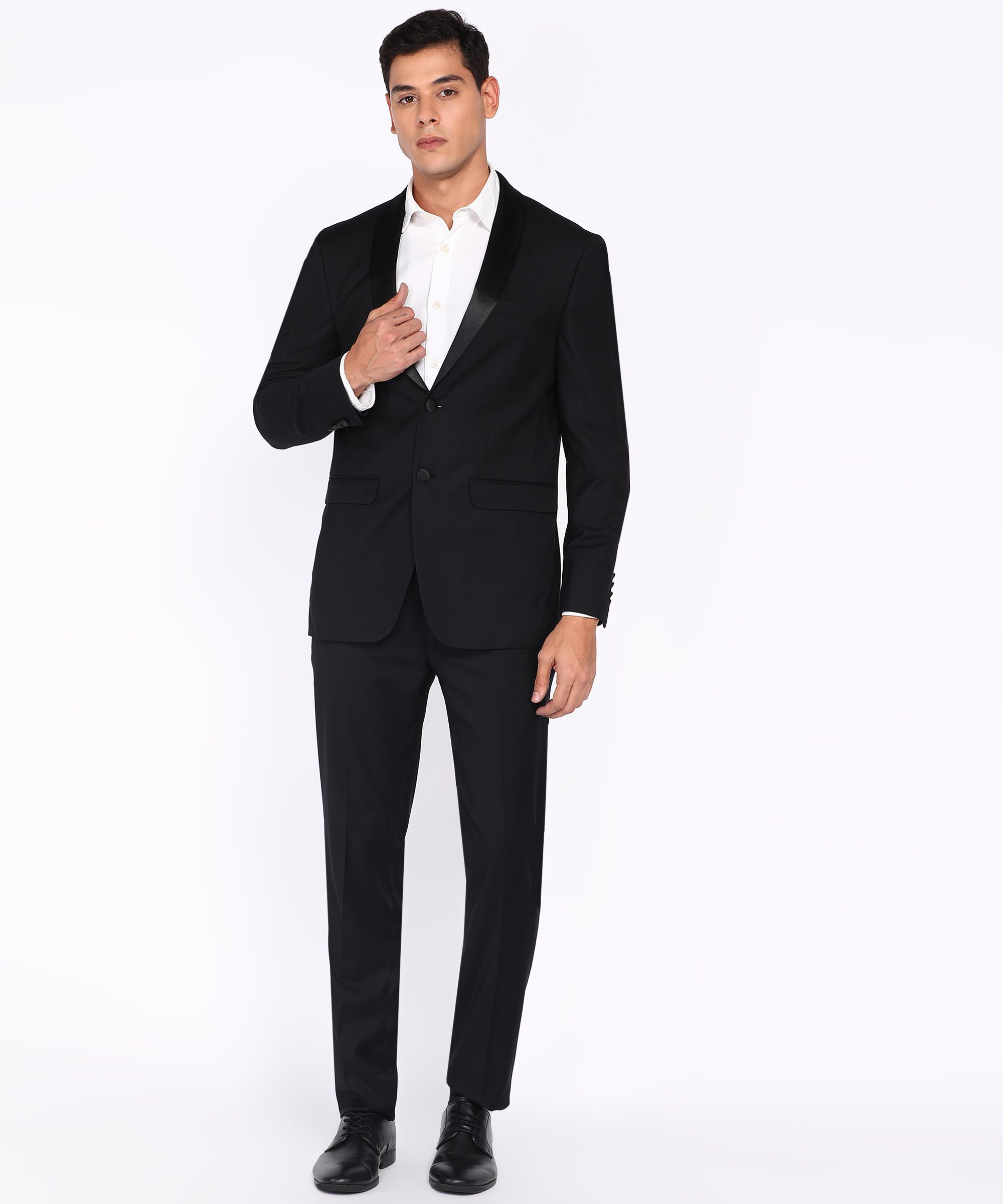 peter england Men Two Piece Suit Solid Suit-picture-41