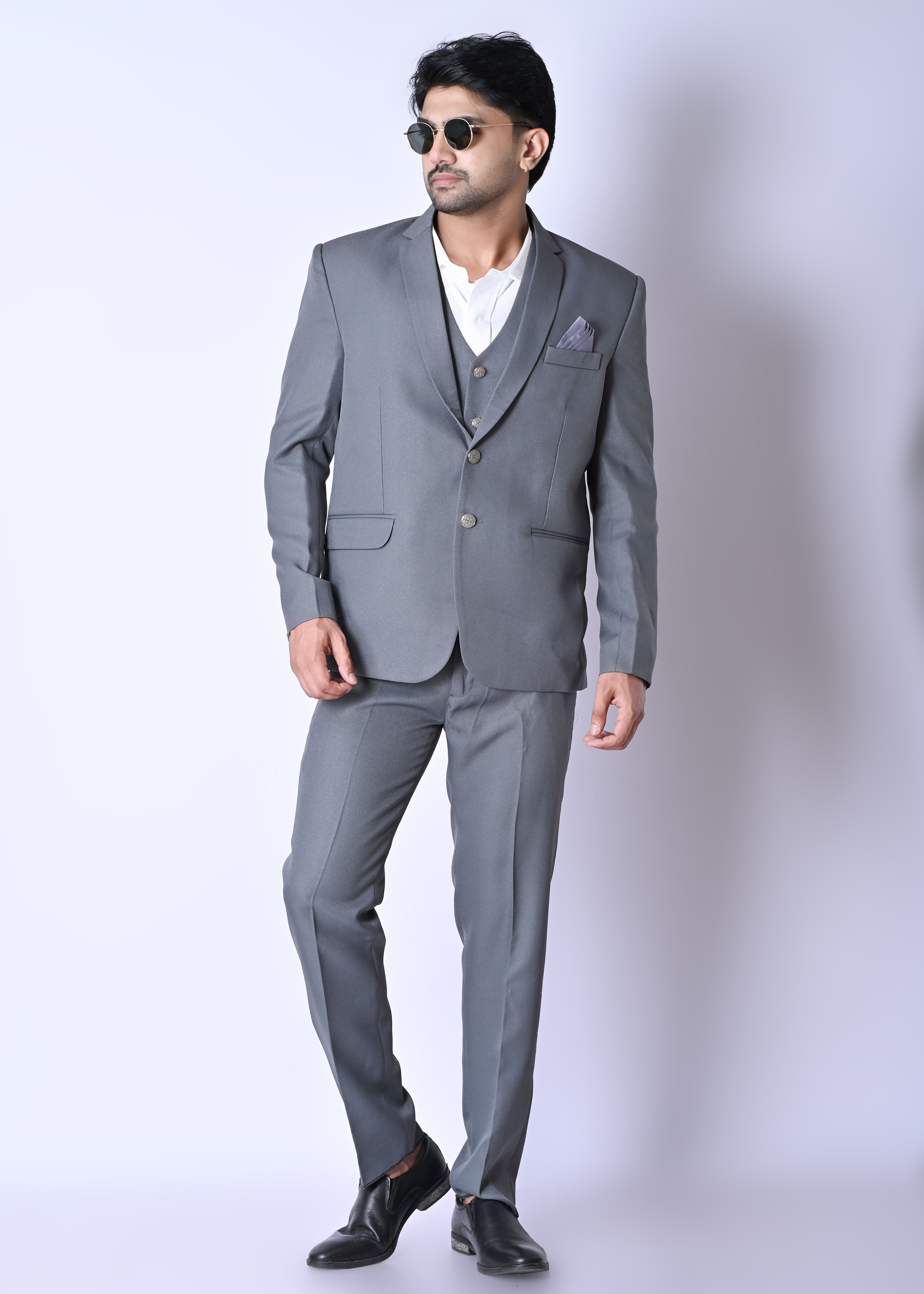 asmartfashion Men 3 piece suit Solid Suit-picture-48