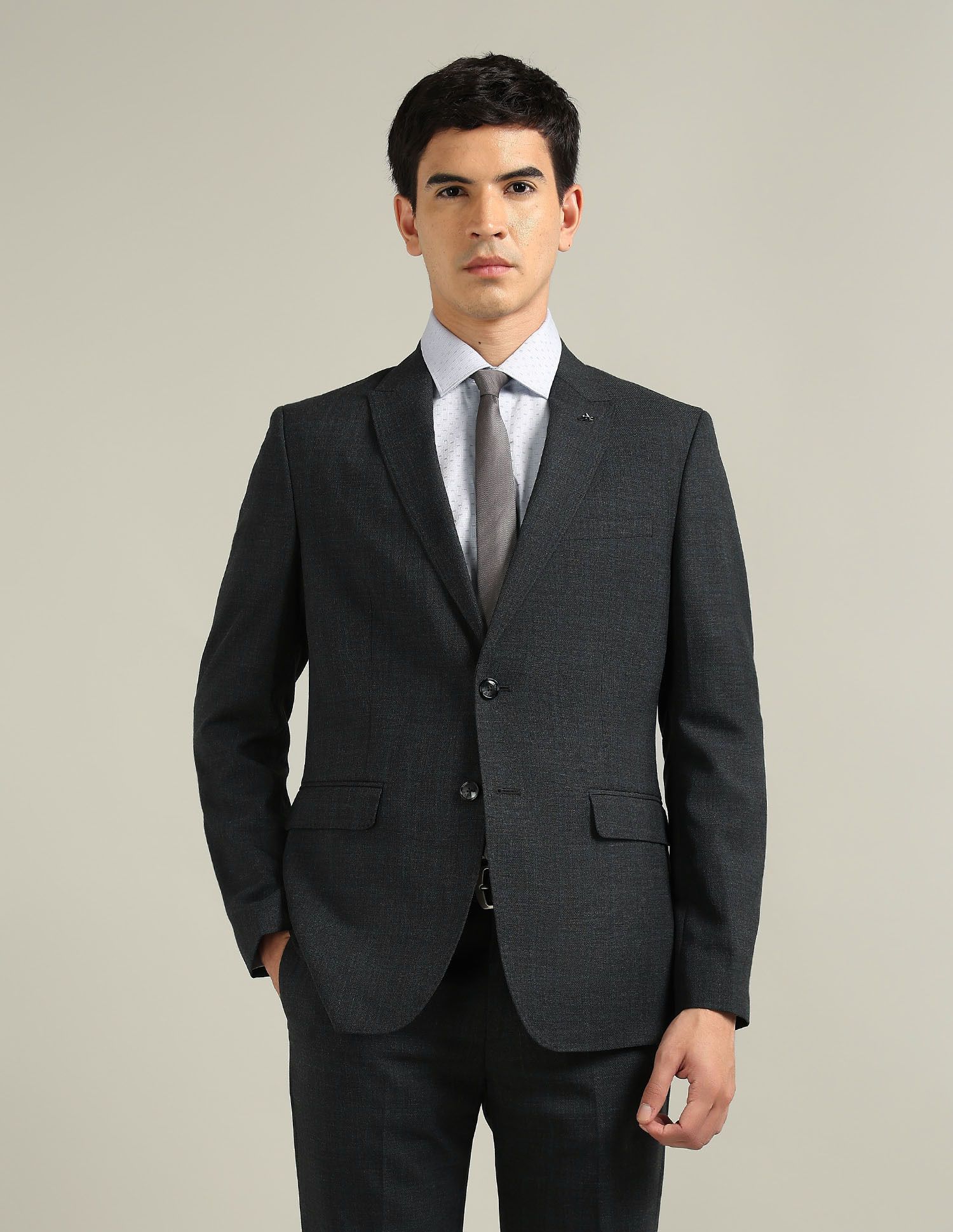 arrow Men 2-piece Solid Suit-picture-33