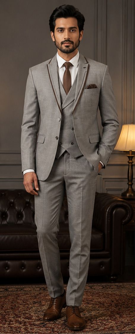 chanderivastra Men Slim fit Solid Suit-picture-11