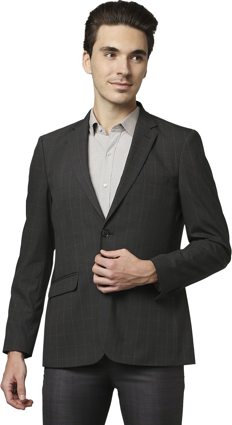 raymond Men SB 2BTN NOTCH LPL SUIT-2PCS CNTP FIT Checkered Suit-picture-16