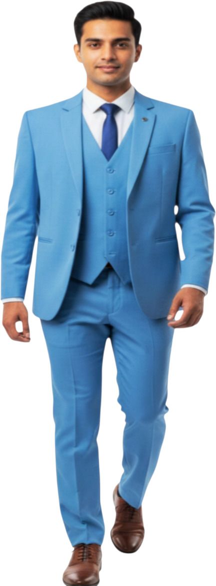 Men suit Solid Suit-image-9