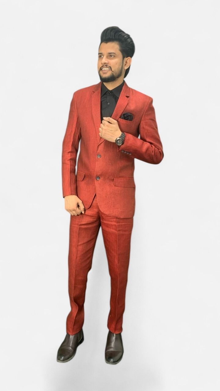 gargian master cut Men Single Breasted Self Design Suit-picture-22