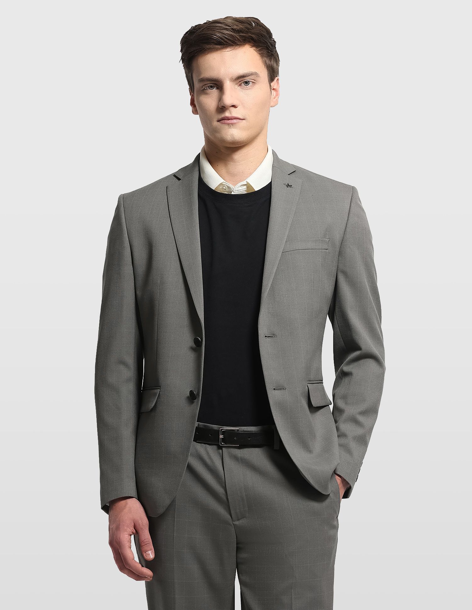 arrow Men Two Piece Checkered Suit-picture-18