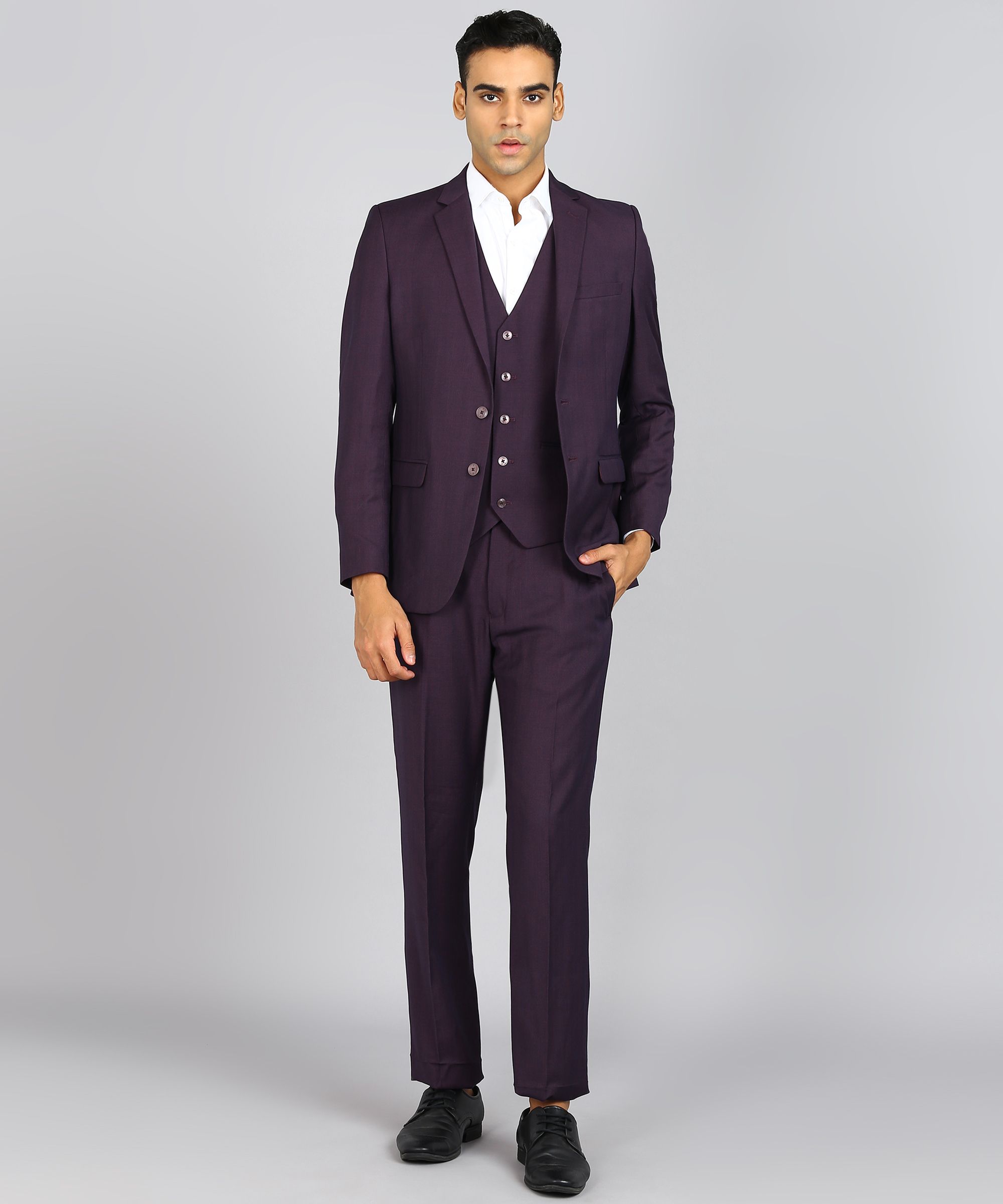 raymond Men 3 Piece Suit Checkered Suit-picture-15