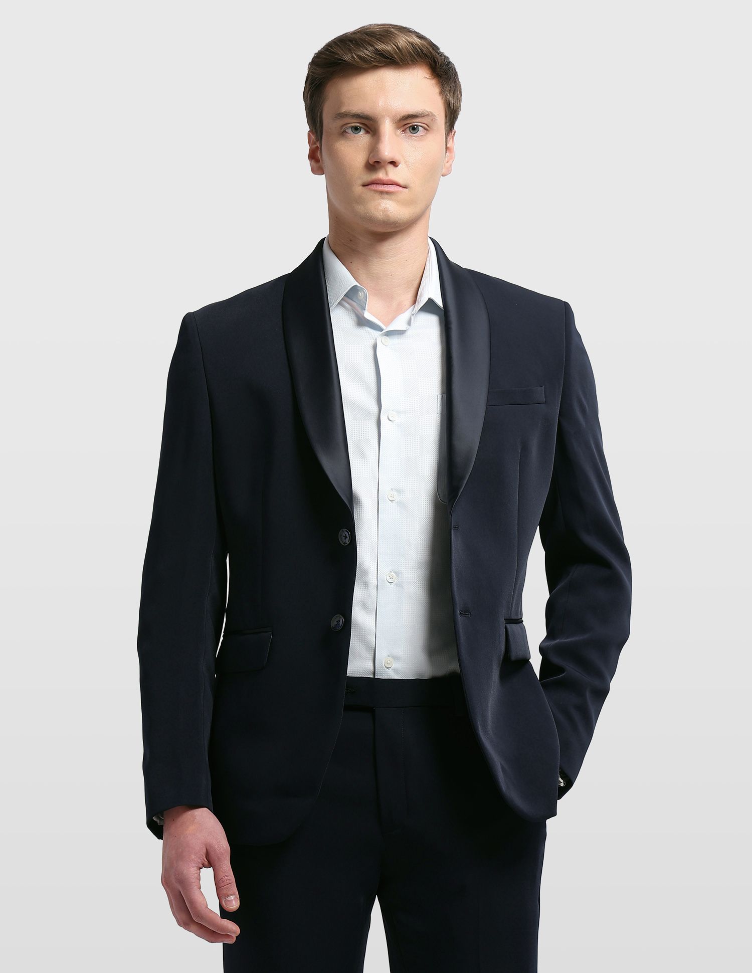 arrow Men Two Piece Solid Suit-picture-22