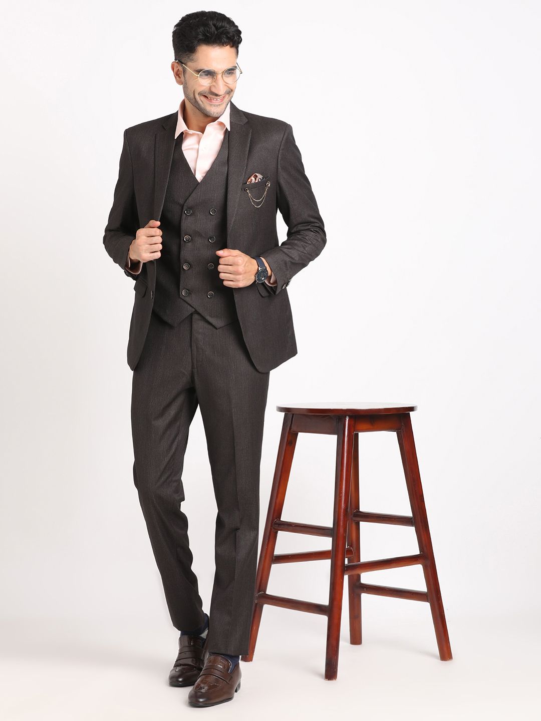turtle Men 3 Piece Suit Solid Suit-picture-14