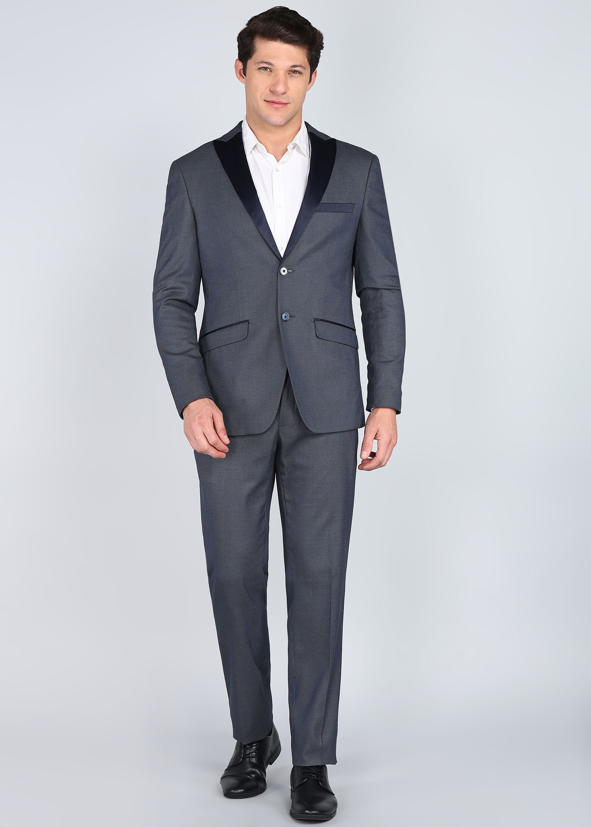 peter engalnd Men 2 PC Suit Self Design Suit-picture-36