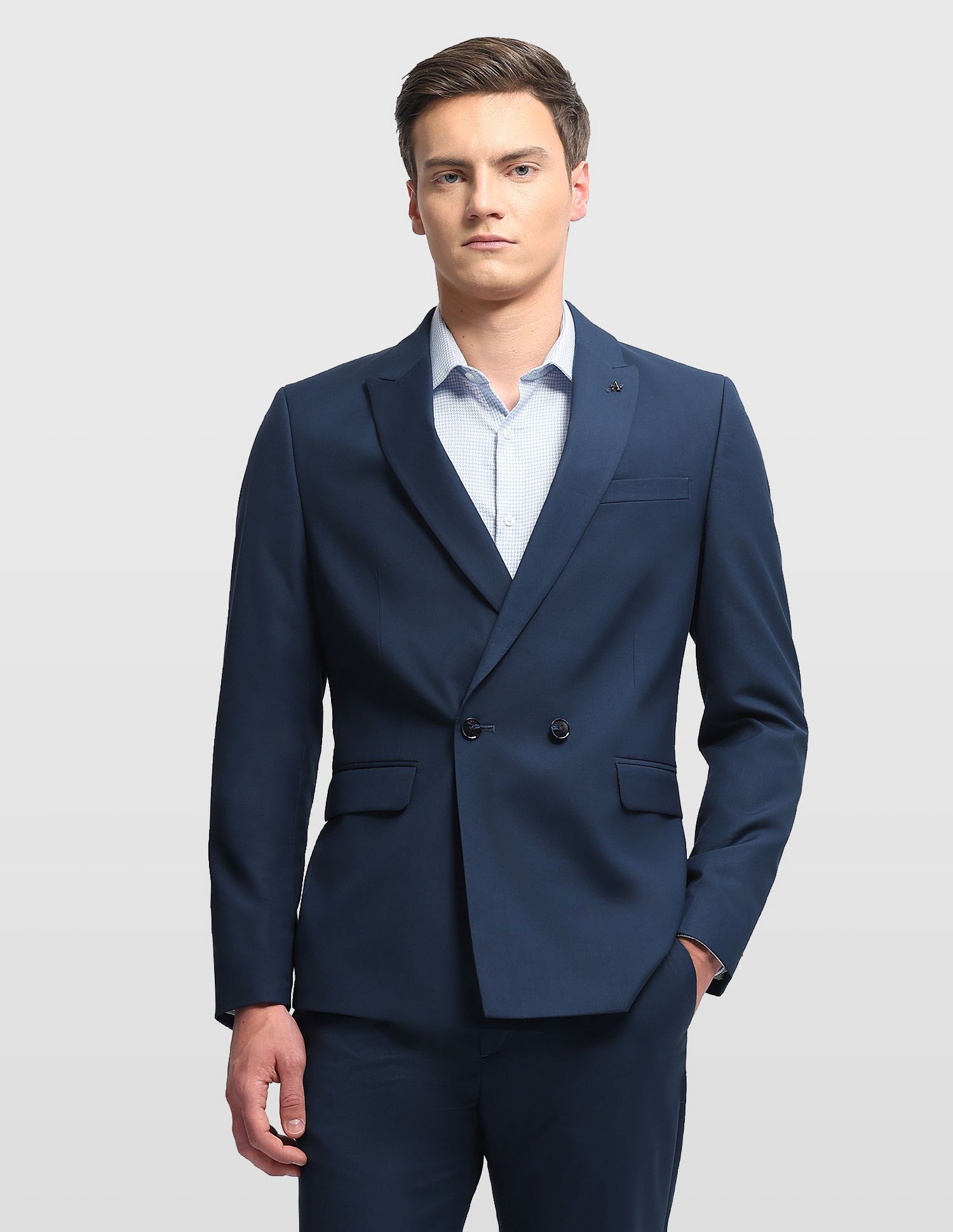 arrow Men Two Piece Solid Suit-picture-23