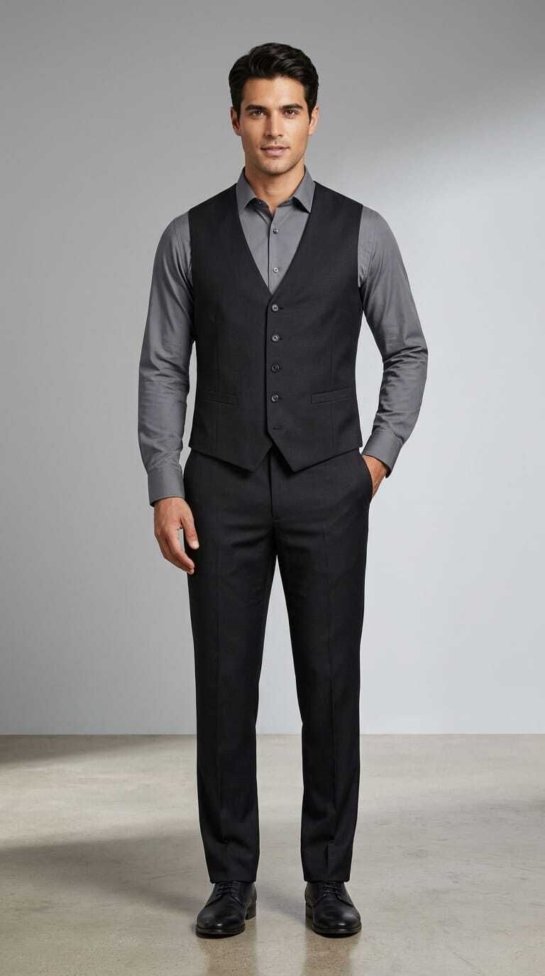 asthetic Men Men Solid Suit-picture-22