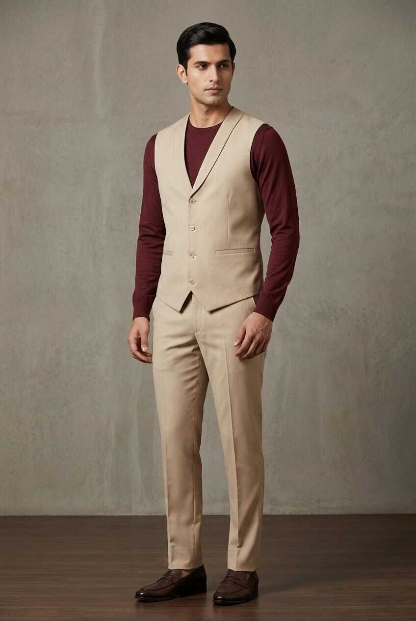asthetic Men Men Solid Suit-picture-28
