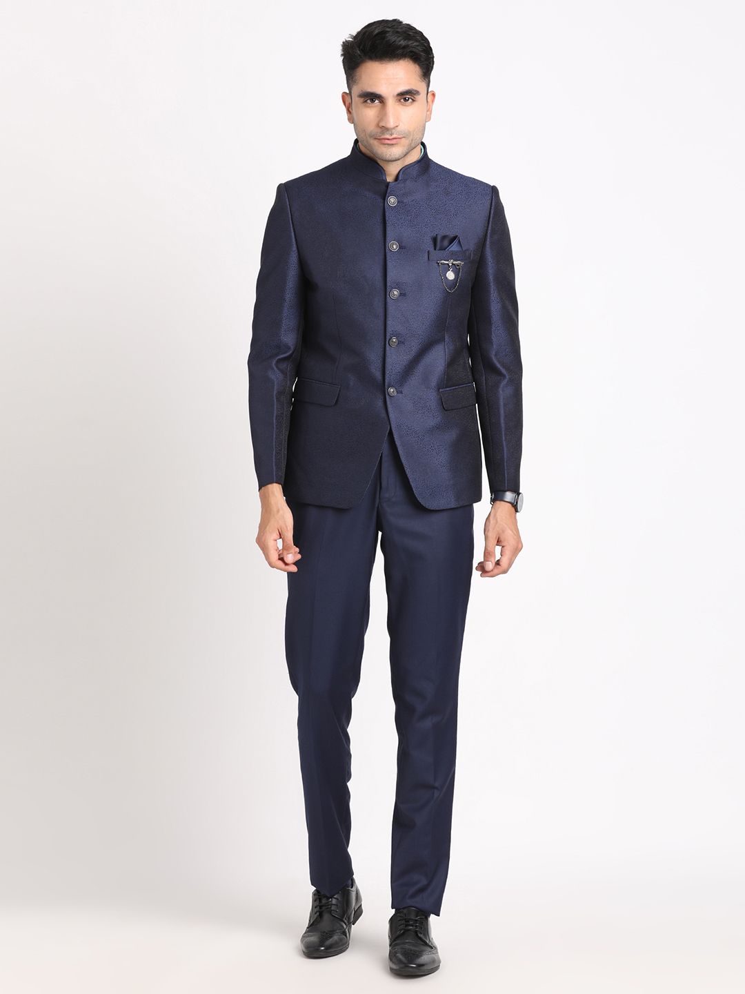 turtle Men 2 Piece Suit Self Design Suit-picture-19