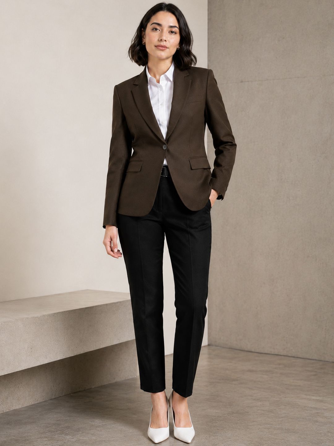 hancock Women Blazer and Trouser Suit Set Solid Suit-picture-40