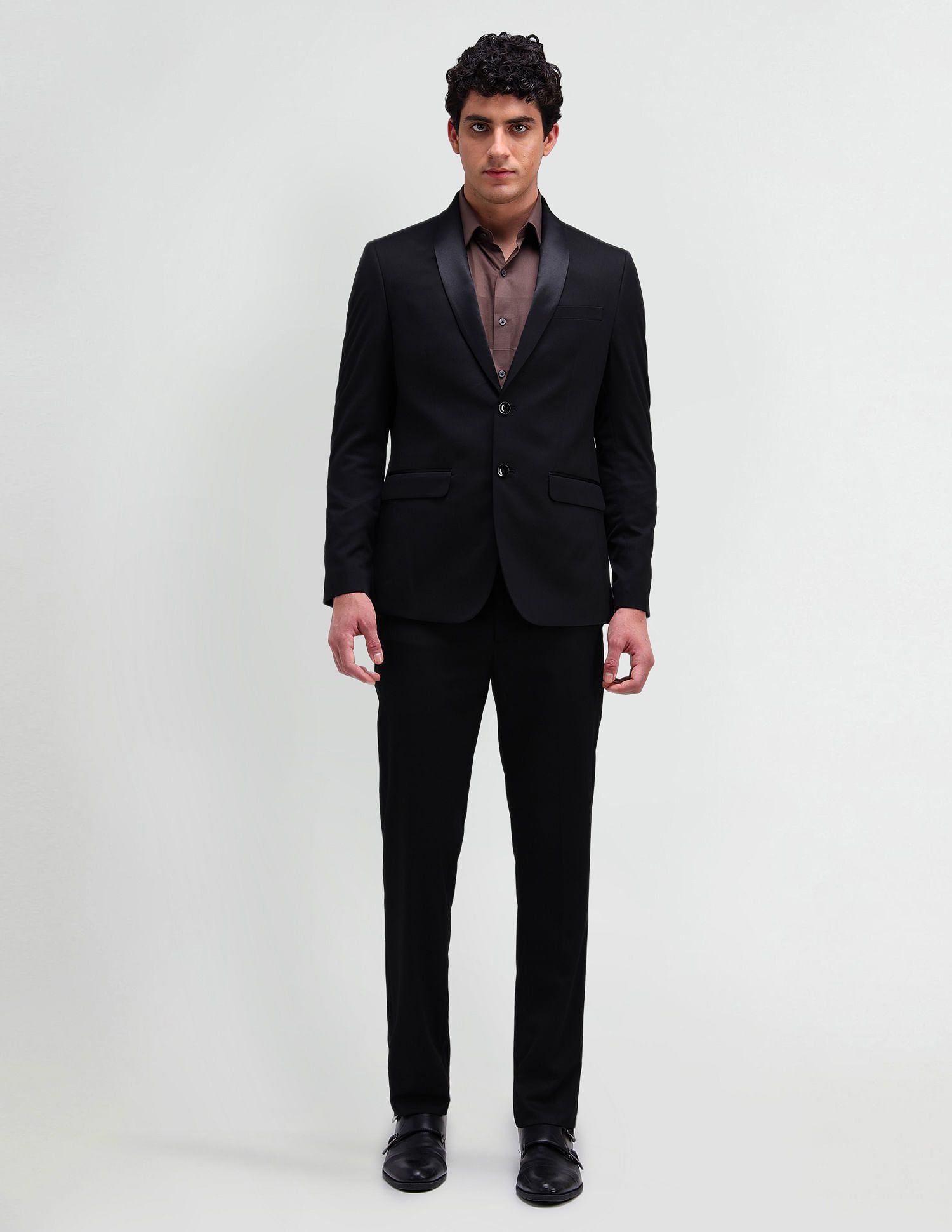 arrow Men 2-piece Solid Suit-picture-23