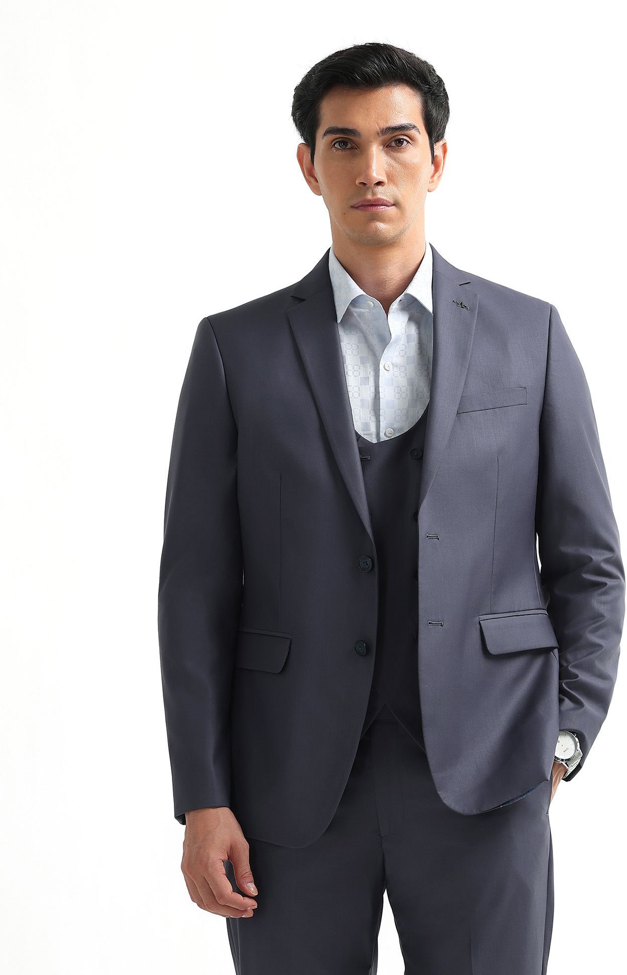 arrow Men Formal Wear Solid Suit-picture-21