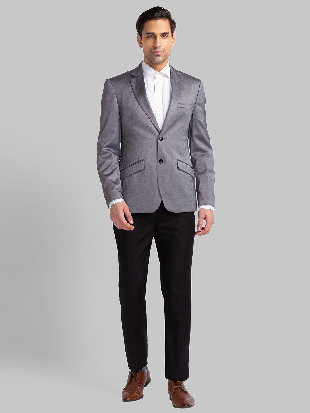 park avenue Men 2 Piece Set Self Design Suit-picture-12