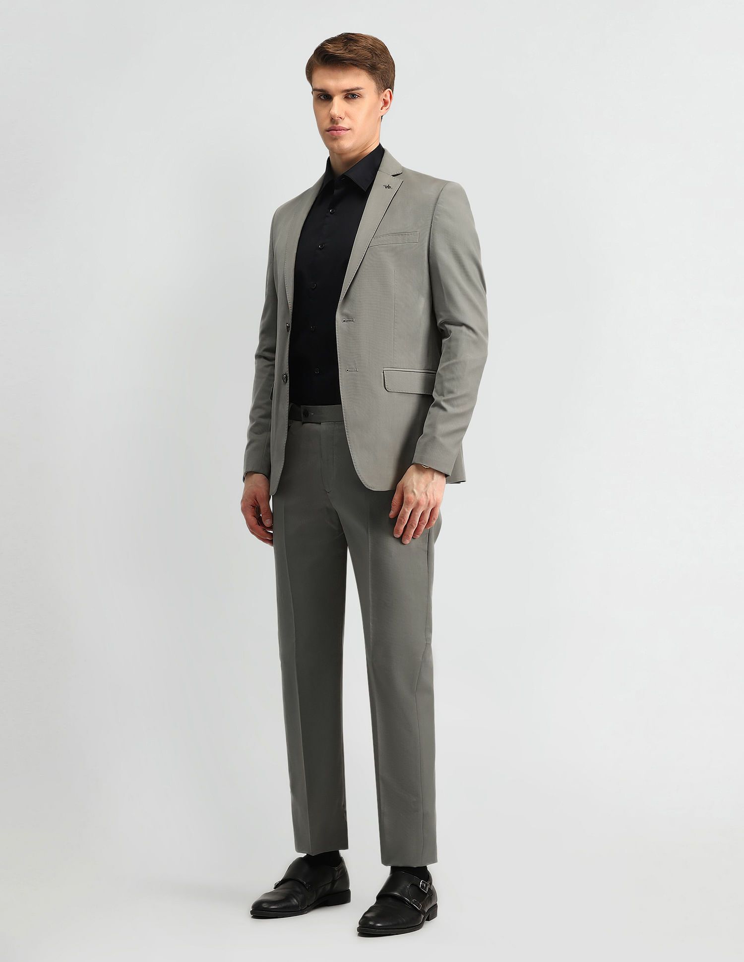 arrow Men 2-piece Solid Suit-picture-30