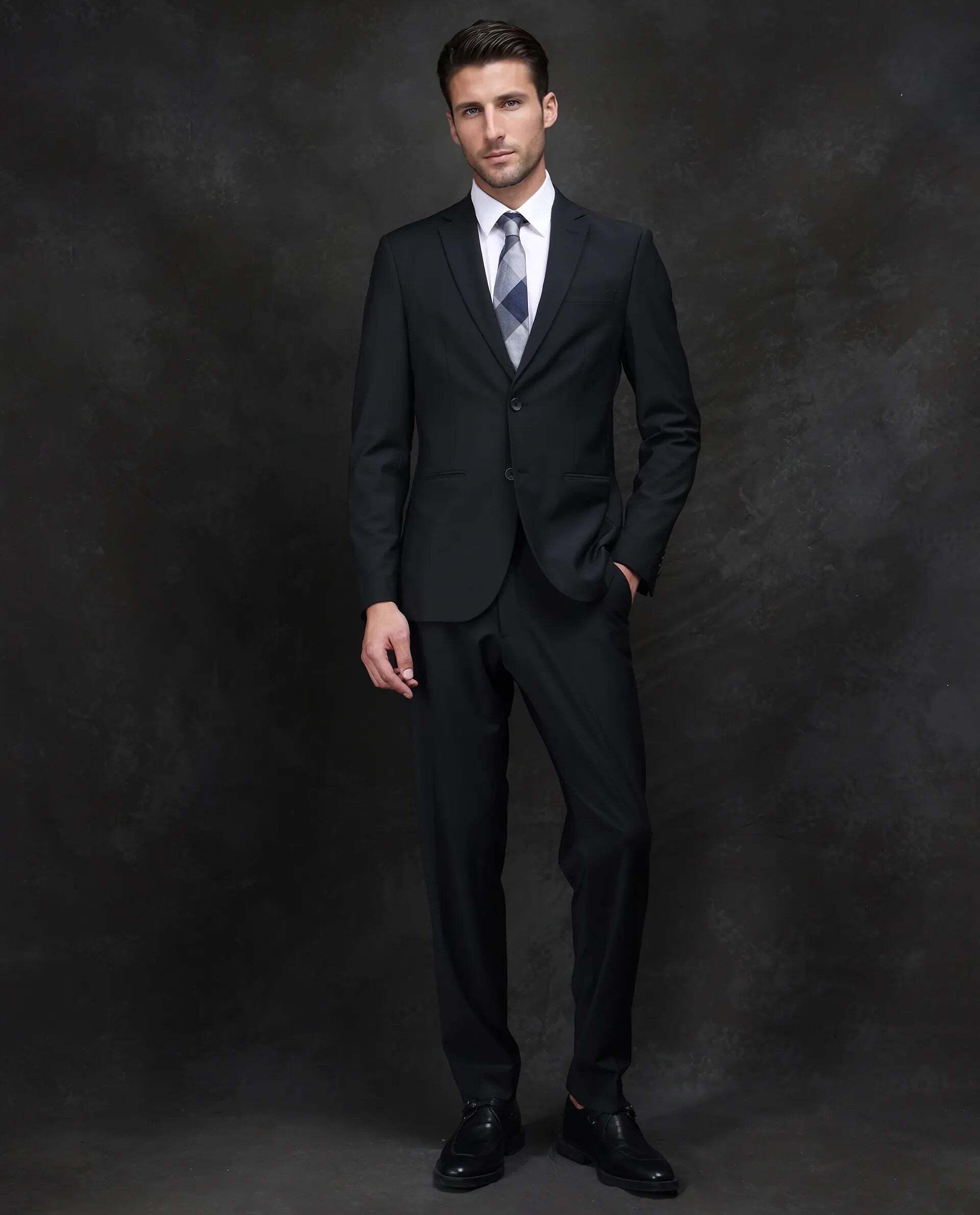 rare rabbit Men Suits Solid Suit-picture-26
