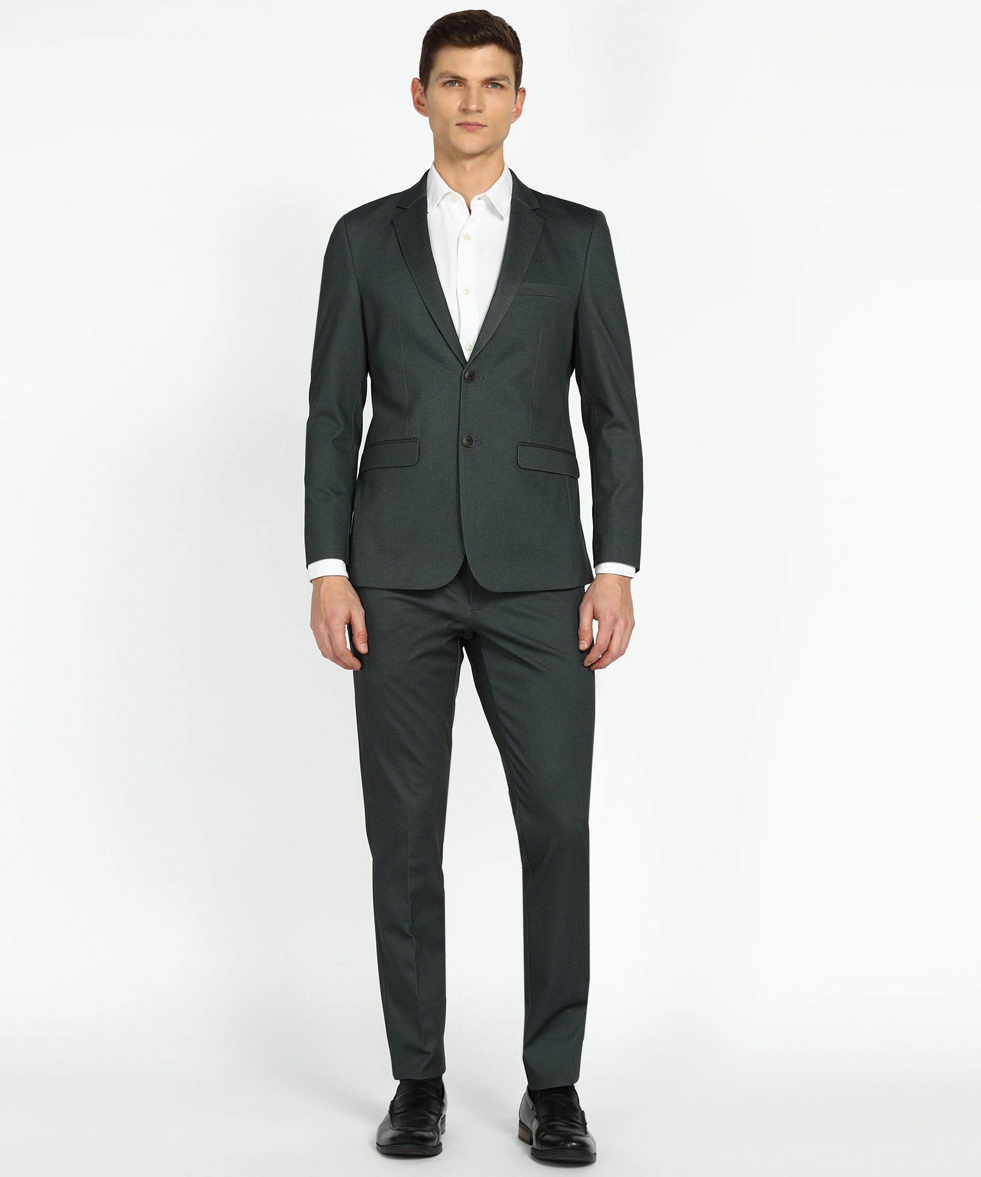 Men 2 PC Suit Textured Suit