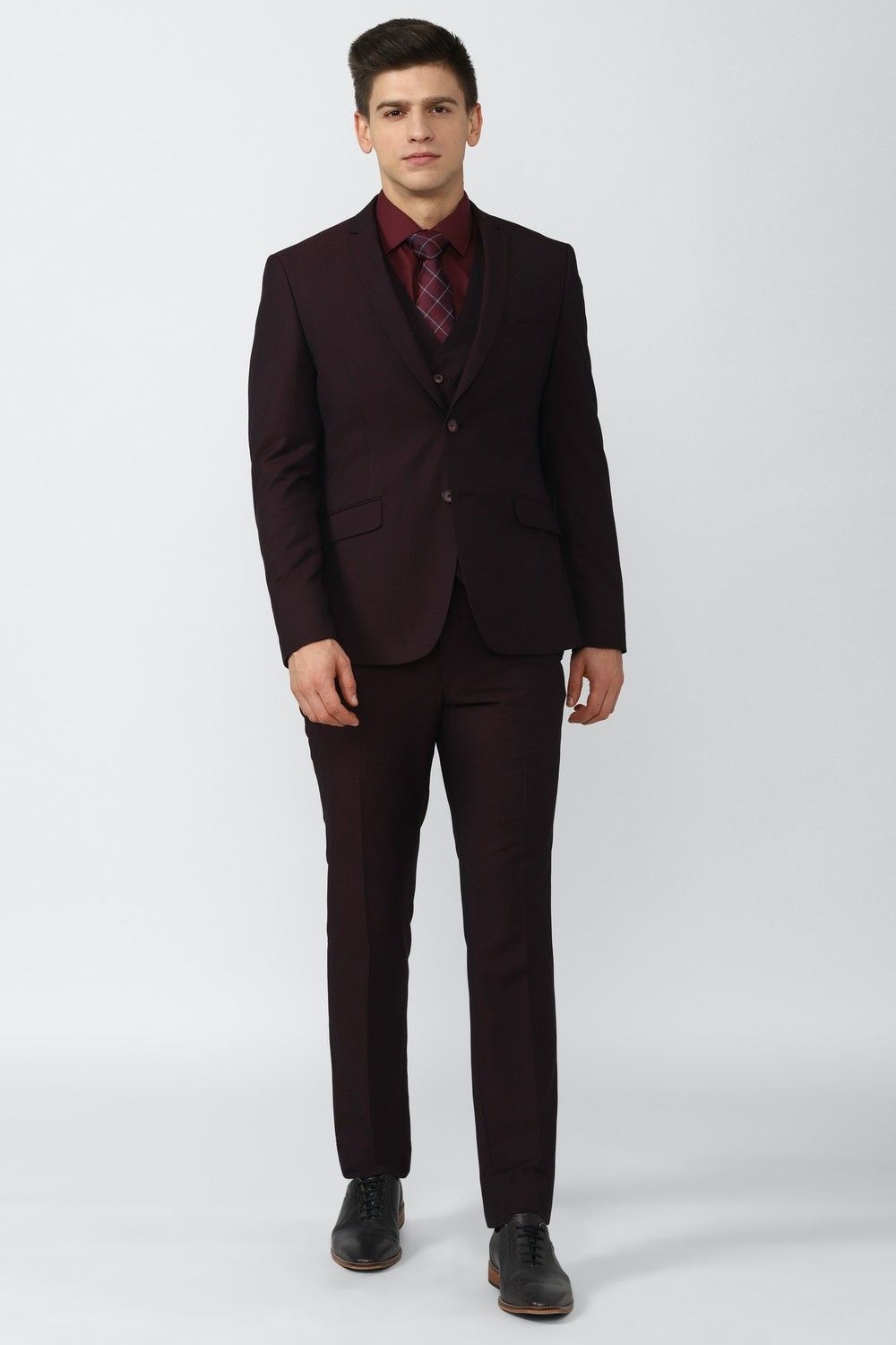 van heusen Men Single Breasted - 2 button Solid Suit-picture-27