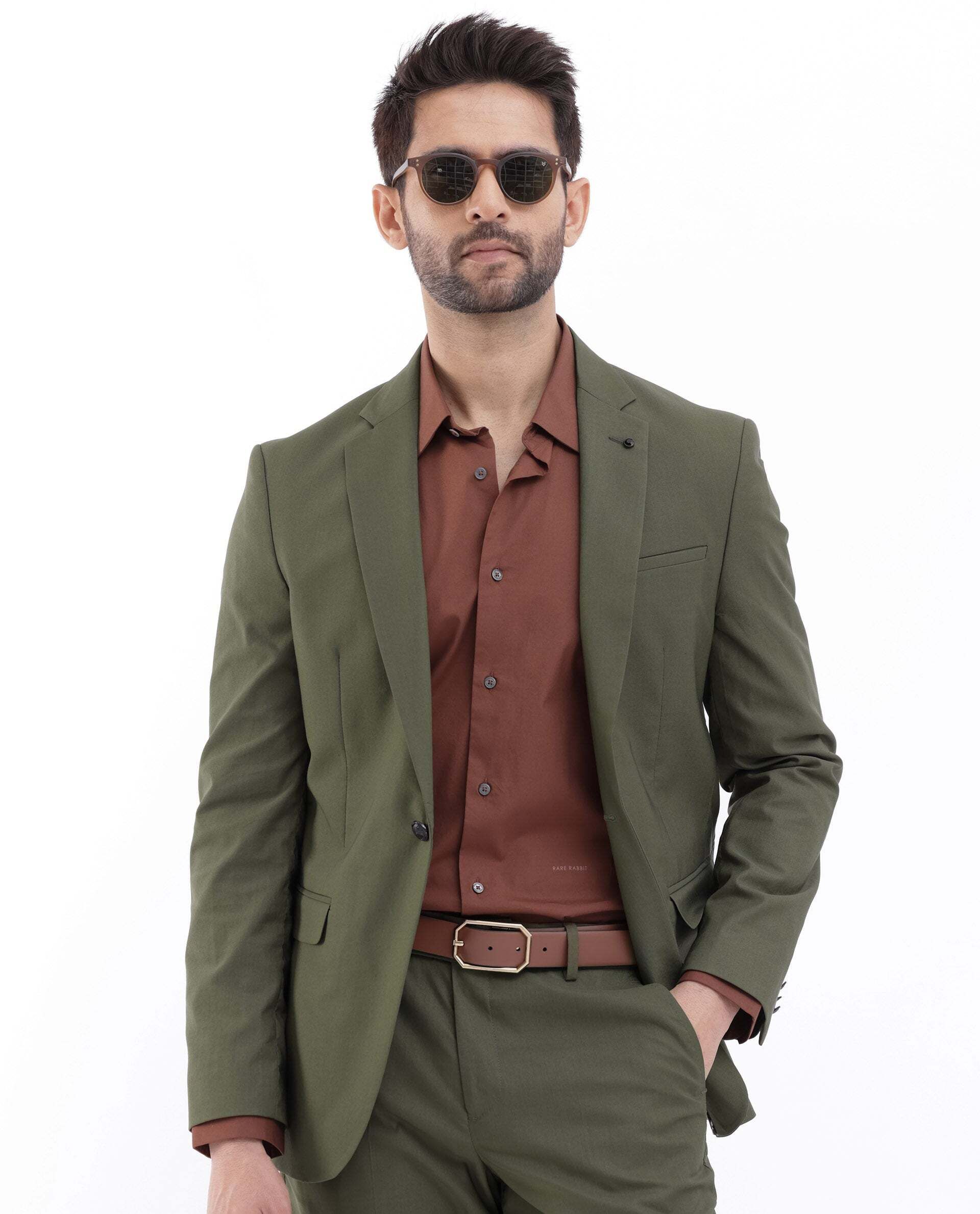 rare rabbit Men Suits Solid Suit-picture-12