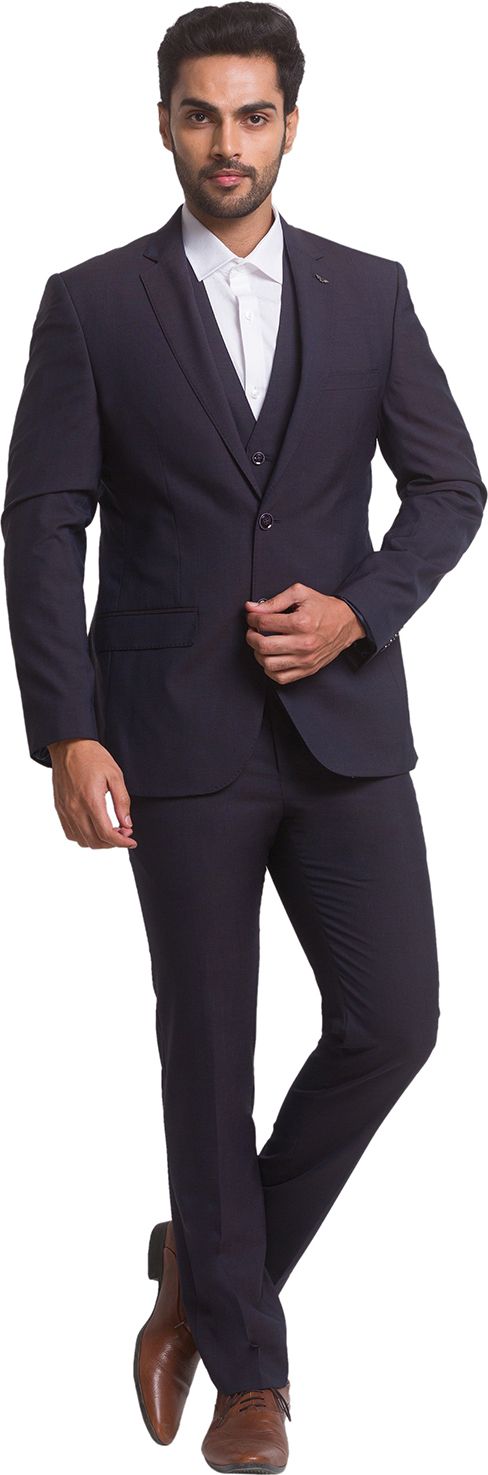 park avenue Men Suit Solid Suit-picture-32
