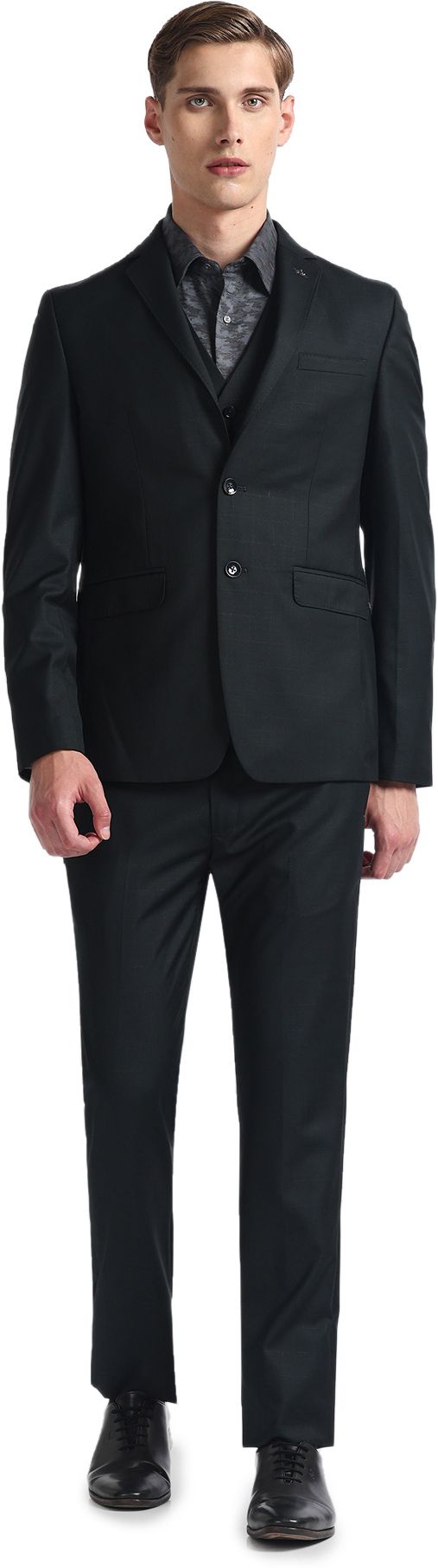 arrow Men Three Piece Solid Suit-picture-37