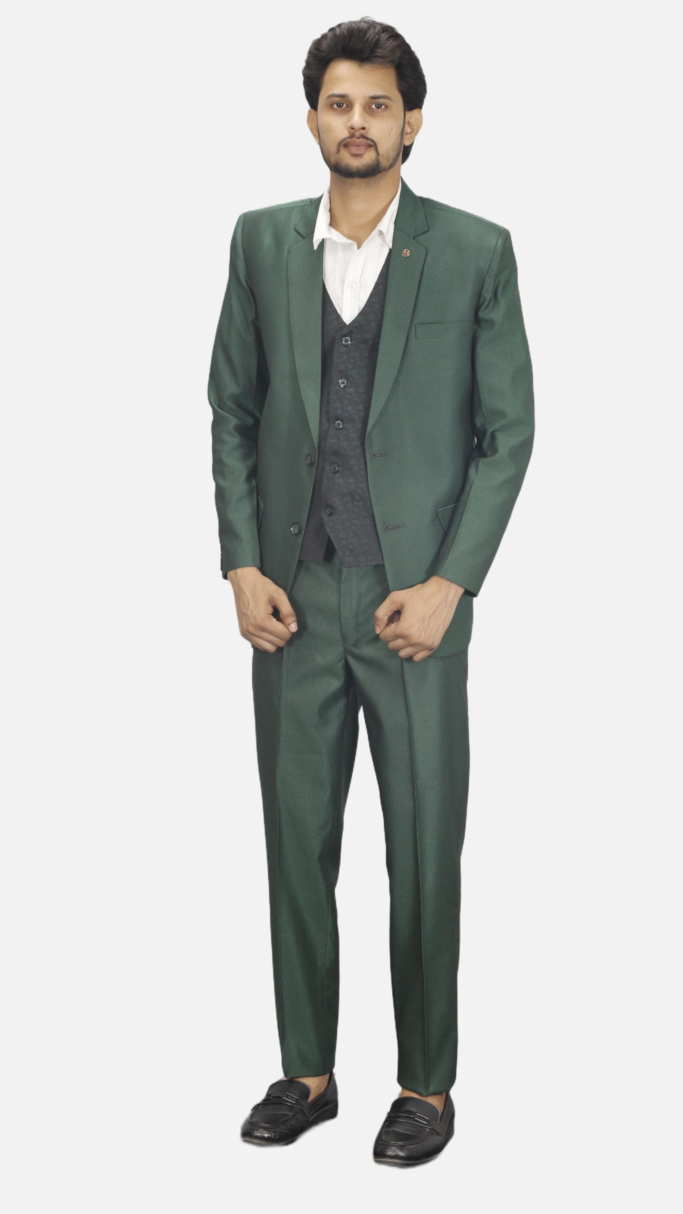 gargian master cut Men Single Breasted Self Design Suit-picture-29