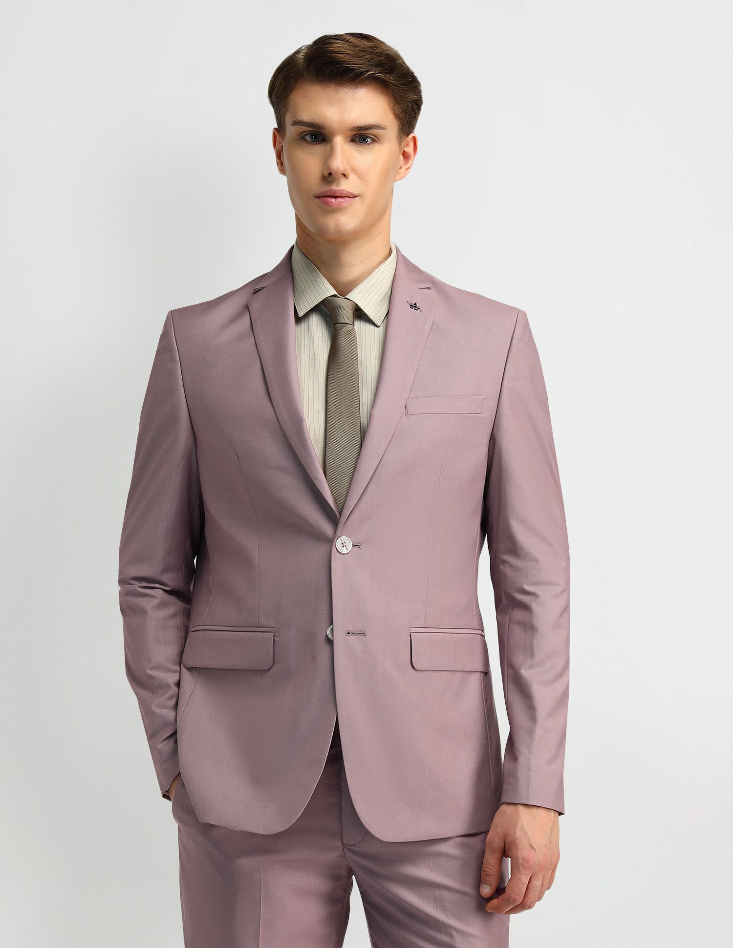 arrow Men 2-piece Solid Suit-picture-24