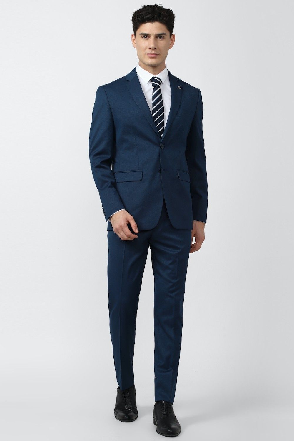 peter england Men Single Breasted - 2 button Solid Suit-picture-33
