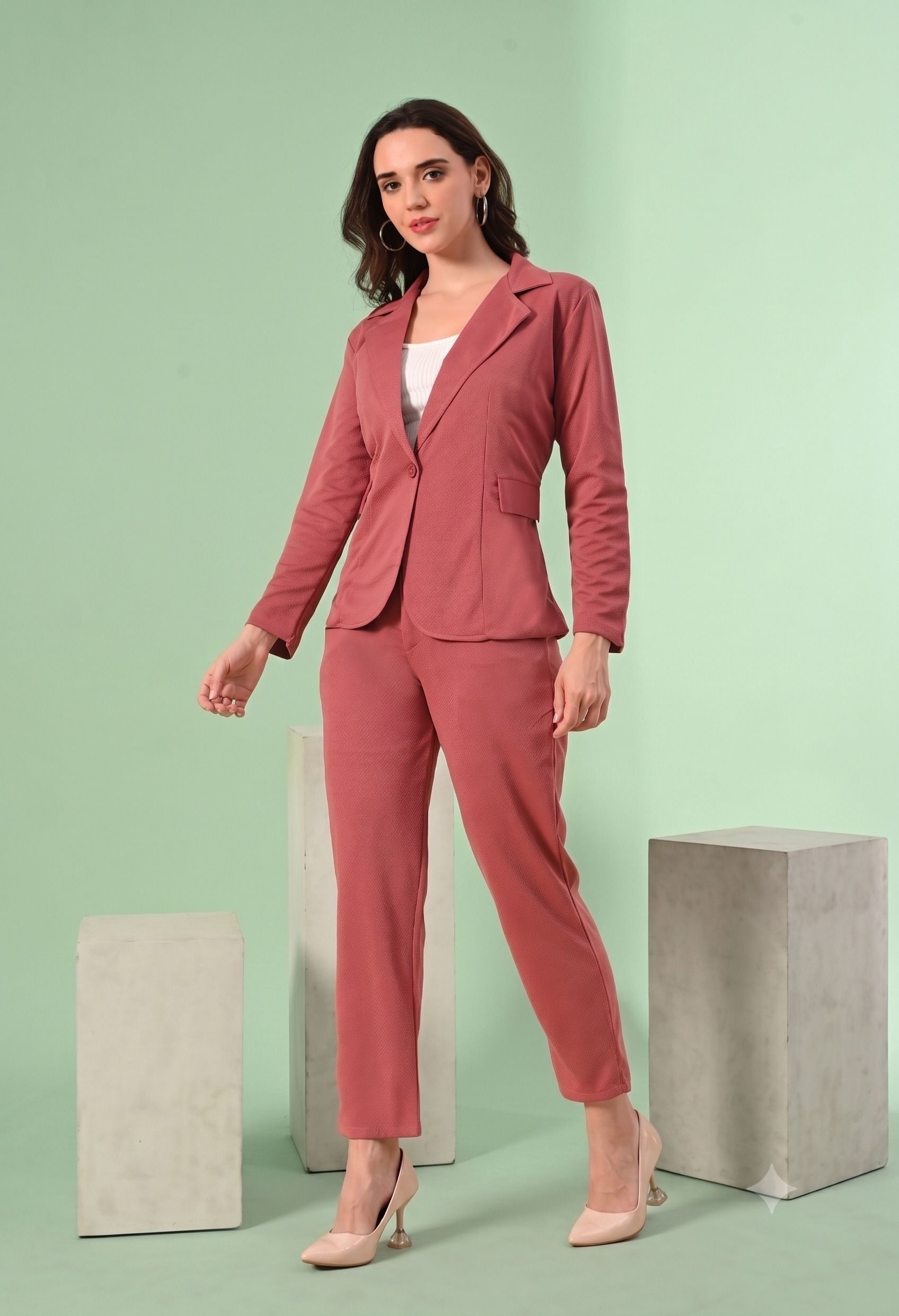 mjfashionhouse Women SUIT Solid Suit-picture-23