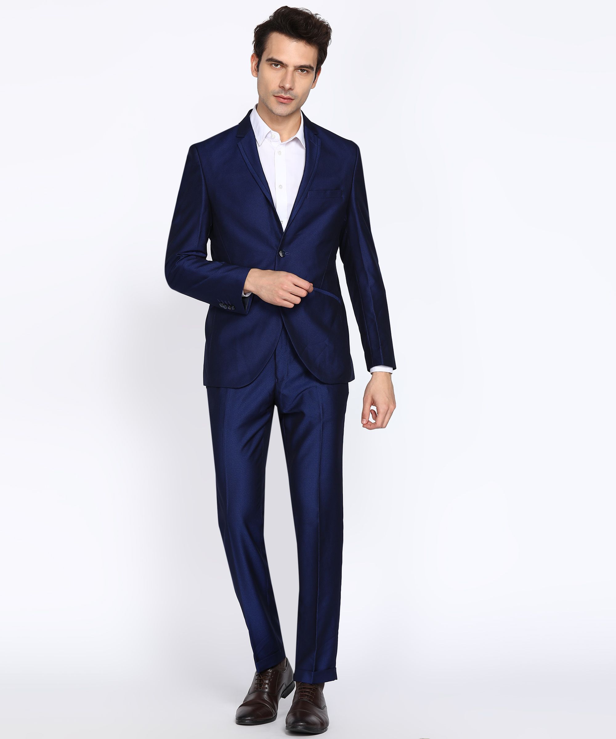 park avenue Men 2 Piece Set Self Design Suit-picture-24