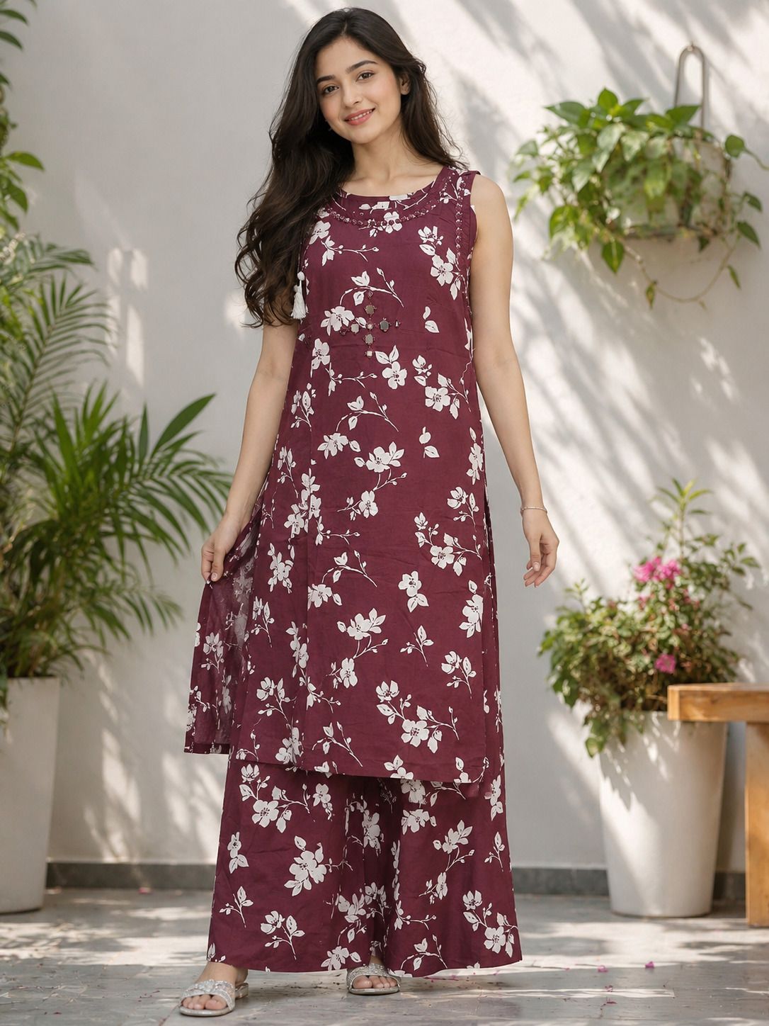 Women Cotton Printed Suit-image-2