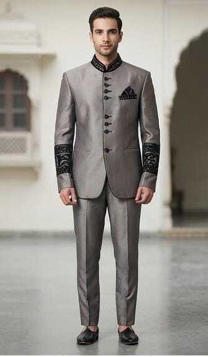 anju collections Men Suit Set Solid Suit-picture-22