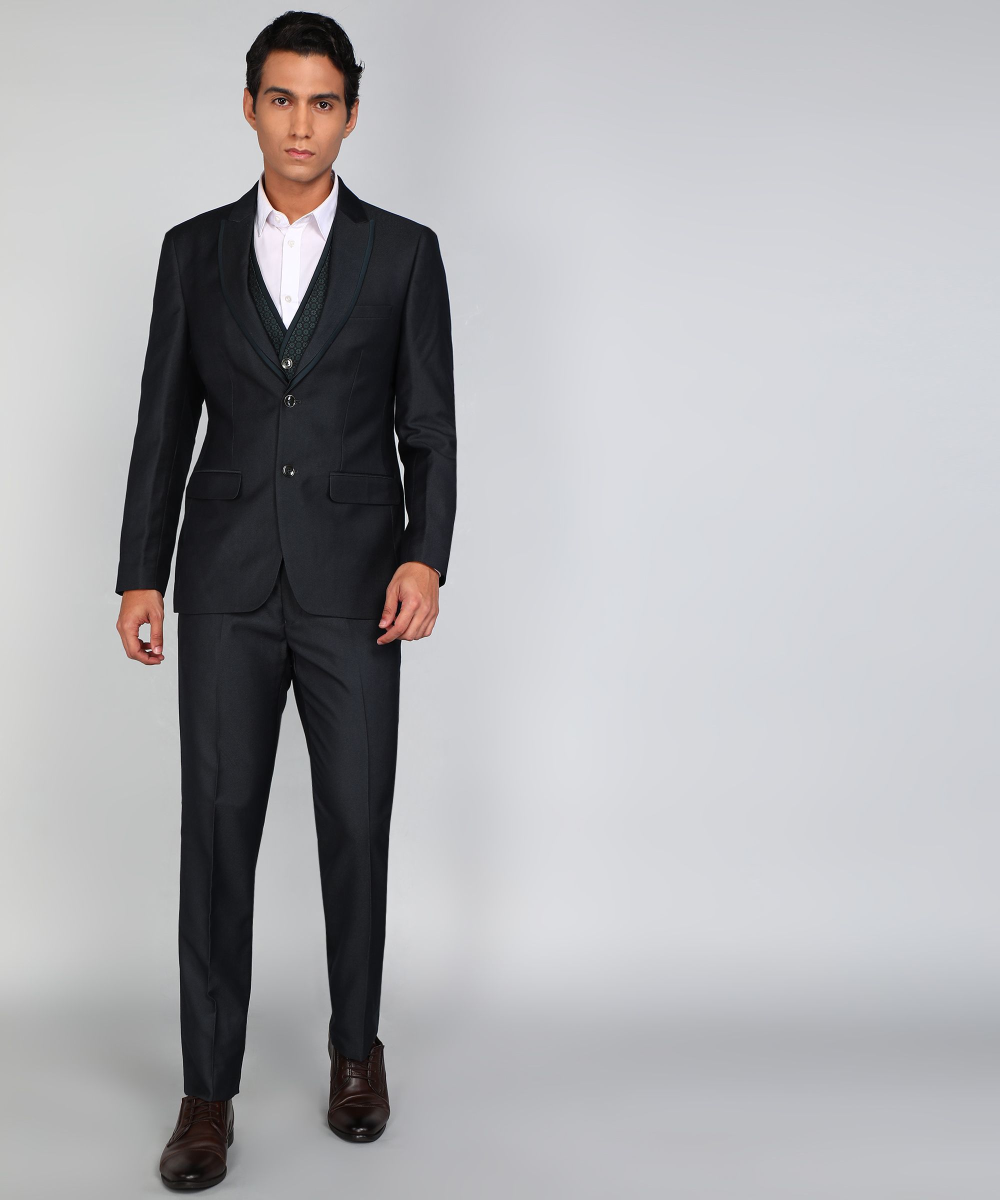 raymond Men 3 PC Suit Self Design Suit-picture-38