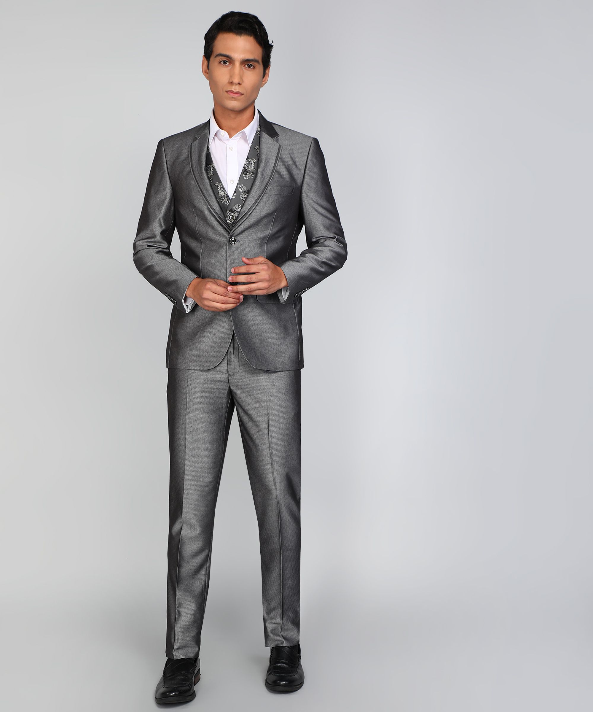 raymond Men 3 PC Suit Self Design Suit-picture-39