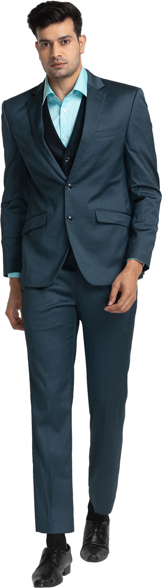 park avenue Men 2 PC Suit Self Design Suit-picture-36